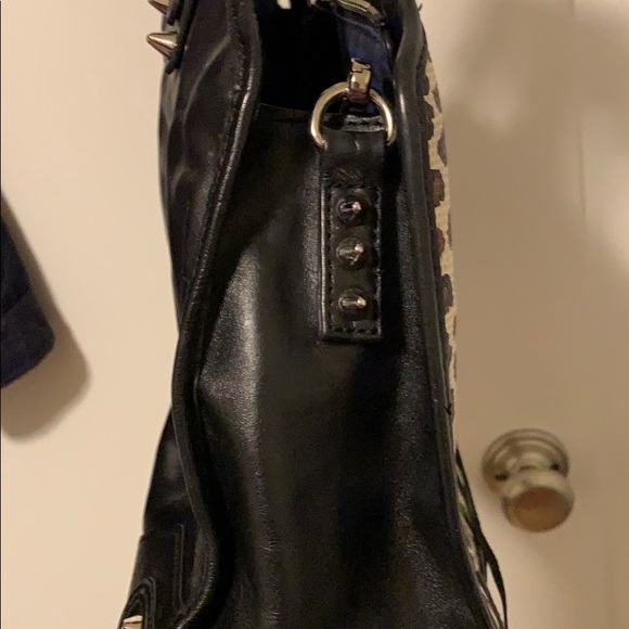 Rebecca Minkoff black and cheetah print bag - Picture 7 of 8